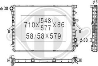 Diederichs DCM3444 - Radiators, Motora dzesēšanas sistēma ps1.lv