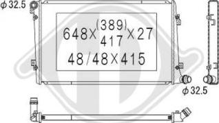 Diederichs DCM3454 - Radiators, Motora dzesēšanas sistēma ps1.lv