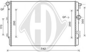 Diederichs DCM3478 - Radiators, Motora dzesēšanas sistēma ps1.lv