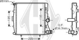 Diederichs DCM3556 - Radiators, Motora dzesēšanas sistēma ps1.lv