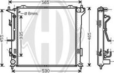 Diederichs DCM3699 - Radiators, Motora dzesēšanas sistēma ps1.lv