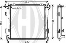 Diederichs DCM3698 - Radiators, Motora dzesēšanas sistēma ps1.lv