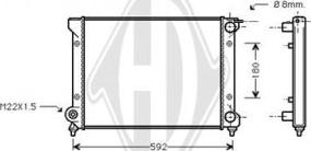 Diederichs DCM3006 - Radiators, Motora dzesēšanas sistēma ps1.lv