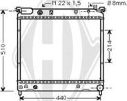 Diederichs DCM3074 - Radiators, Motora dzesēšanas sistēma ps1.lv