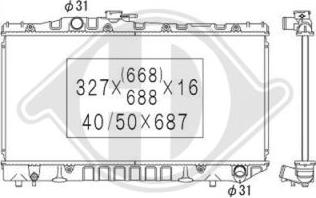 Diederichs DCM3136 - Radiators, Motora dzesēšanas sistēma ps1.lv