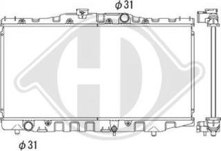 Diederichs DCM3133 - Radiators, Motora dzesēšanas sistēma ps1.lv