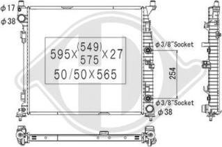 Diederichs DCM3849 - Radiators, Motora dzesēšanas sistēma ps1.lv