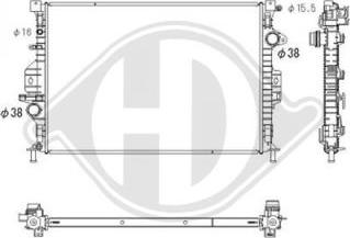 Diederichs DCM3855 - Radiators, Motora dzesēšanas sistēma ps1.lv