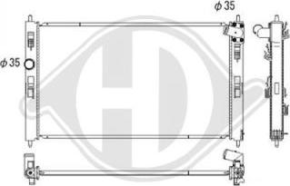 Diederichs DCM3886 - Radiators, Motora dzesēšanas sistēma ps1.lv