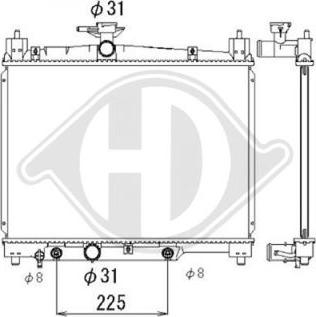 Diederichs DCM3219 - Radiators, Motora dzesēšanas sistēma ps1.lv