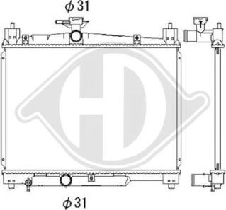 Diederichs DCM3210 - Radiators, Motora dzesēšanas sistēma ps1.lv