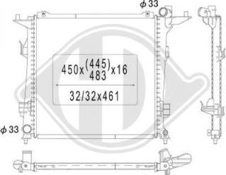 Diederichs DCM3791 - Radiators, Motora dzesēšanas sistēma ps1.lv