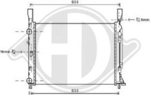 Diederichs DCM2958 - Radiators, Motora dzesēšanas sistēma ps1.lv