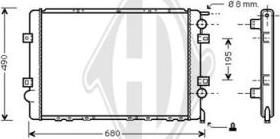 Diederichs DCM2917 - Radiators, Motora dzesēšanas sistēma ps1.lv