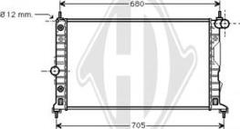 Diederichs DCM2987 - Radiators, Motora dzesēšanas sistēma ps1.lv