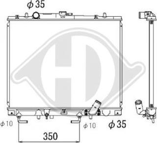 Diederichs DCM2496 - Radiators, Motora dzesēšanas sistēma ps1.lv