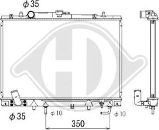 Diederichs DCM2497 - Radiators, Motora dzesēšanas sistēma ps1.lv