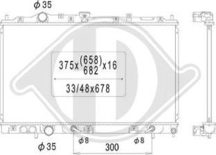 Diederichs DCM2473 - Radiators, Motora dzesēšanas sistēma ps1.lv