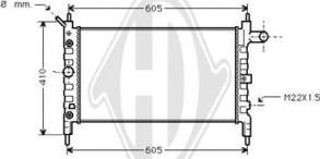 Diederichs DCM2554 - Radiators, Motora dzesēšanas sistēma ps1.lv