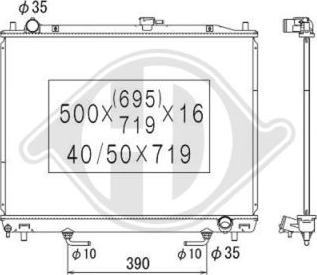 Diederichs DCM2508 - Radiators, Motora dzesēšanas sistēma ps1.lv