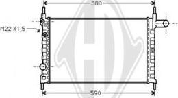 Diederichs DCM2586 - Radiators, Motora dzesēšanas sistēma ps1.lv