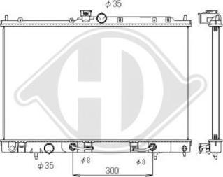 Diederichs DCM2523 - Radiators, Motora dzesēšanas sistēma ps1.lv