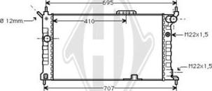 Diederichs DCM2575 - Radiators, Motora dzesēšanas sistēma ps1.lv