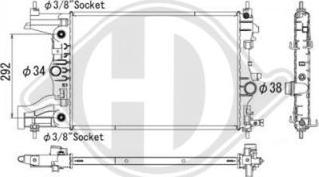 Diederichs DCM2696 - Radiators, Motora dzesēšanas sistēma ps1.lv