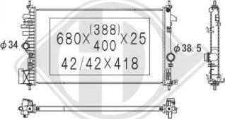 Diederichs DCM2692 - Radiators, Motora dzesēšanas sistēma ps1.lv