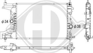 Diederichs DCM2697 - Radiators, Motora dzesēšanas sistēma ps1.lv