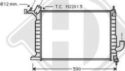 Diederichs DCM2645 - Radiators, Motora dzesēšanas sistēma ps1.lv