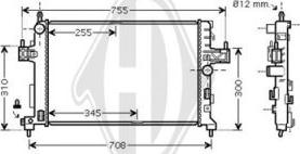 Diederichs DCM2663 - Radiators, Motora dzesēšanas sistēma ps1.lv