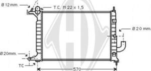 Diederichs DCM2614 - Radiators, Motora dzesēšanas sistēma ps1.lv