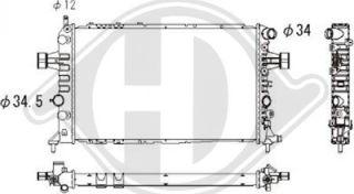 Diederichs DCM2623 - Radiators, Motora dzesēšanas sistēma ps1.lv