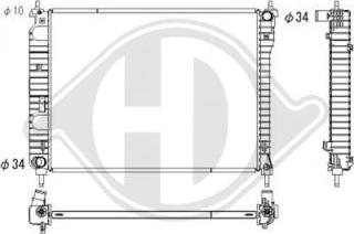 Diederichs DCM2677 - Radiators, Motora dzesēšanas sistēma ps1.lv