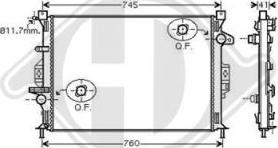 Diederichs DCM2095 - Radiators, Motora dzesēšanas sistēma ps1.lv