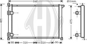 Diederichs DCM2895 - Radiators, Motora dzesēšanas sistēma ps1.lv