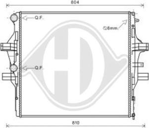 Diederichs DCM2302 - Radiators, Motora dzesēšanas sistēma ps1.lv