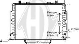 Diederichs DCM2338 - Radiators, Motora dzesēšanas sistēma ps1.lv