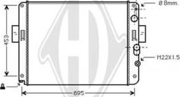Diederichs DCM2299 - Radiators, Motora dzesēšanas sistēma ps1.lv