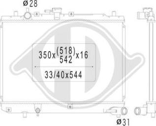 Diederichs DCM2226 - Radiators, Motora dzesēšanas sistēma ps1.lv