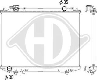 Diederichs DCM2277 - Radiators, Motora dzesēšanas sistēma ps1.lv