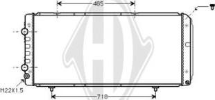 Diederichs DCM2755 - Radiators, Motora dzesēšanas sistēma ps1.lv