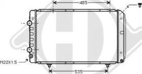 Diederichs DCM2751 - Radiators, Motora dzesēšanas sistēma ps1.lv