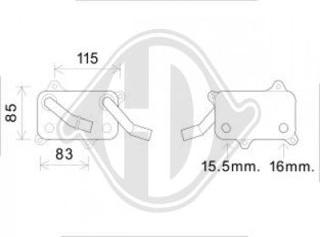 Diederichs DCO1046 - Eļļas radiators, Motoreļļa ps1.lv