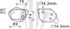 Diederichs DCO1089 - Eļļas radiators, Motoreļļa ps1.lv