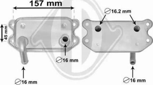 Diederichs DCO1078 - Eļļas radiators, Motoreļļa ps1.lv