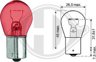 Diederichs LID10049 - Kvēlspuldze, Bremžu signāla lukturis ps1.lv