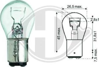 Diederichs LID10050 - Kvēlspuldze, Pagriezienu signāla lukturis ps1.lv