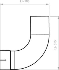 Dinex 48172 - Izplūdes caurule ps1.lv